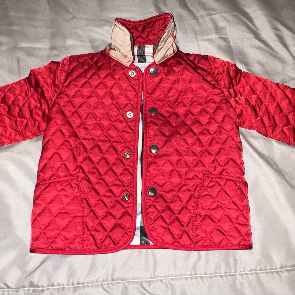 Authentic Red infant Burberry jacket.